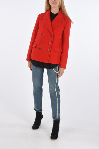 Quilted Double-breasted Short Coat