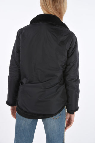 Reversible Jacket with Thermal Lining and Eco-fur