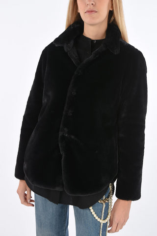 Reversible Jacket with Thermal Lining and Eco-fur