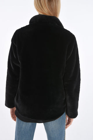 Reversible Jacket with Thermal Lining and Eco-fur