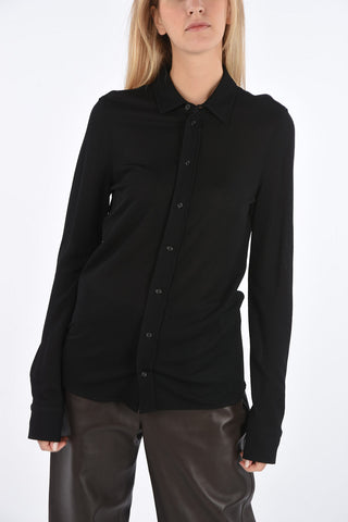 Long Sleeves Shirt with Front Buttoning