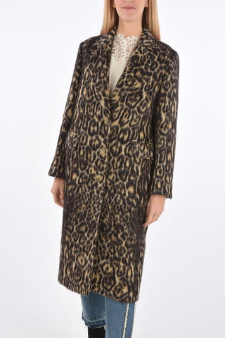 Animal Printed 3 Button Coat
