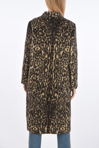 Animal Printed 3 Button Coat
