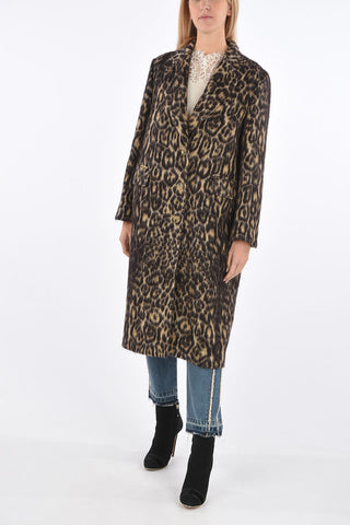 Animal Printed 3 Button Coat
