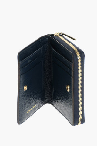 textured leather wallet