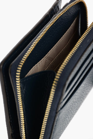 textured leather wallet