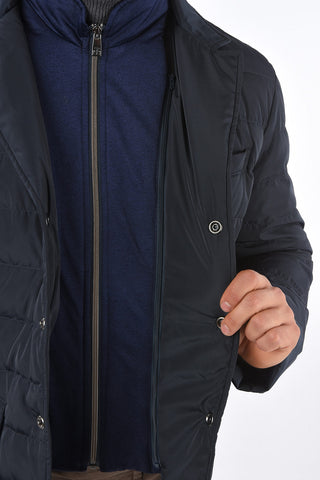 ID OUTDOOR Down Jacket with Detatchable Knit Detail