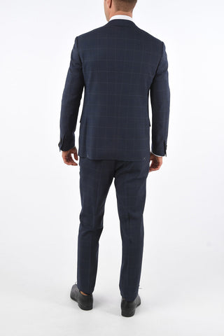 2 Buttons MANTUA Windowpane Check Suit
