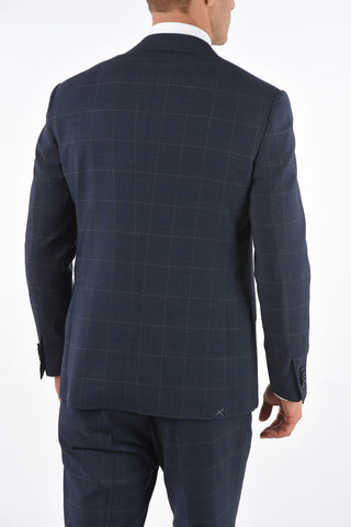 2 Buttons MANTUA Windowpane Check Suit