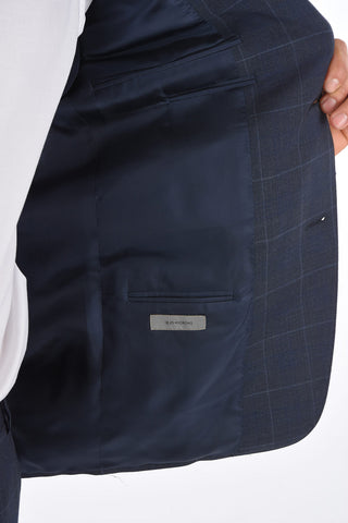 2 Buttons MANTUA Windowpane Check Suit