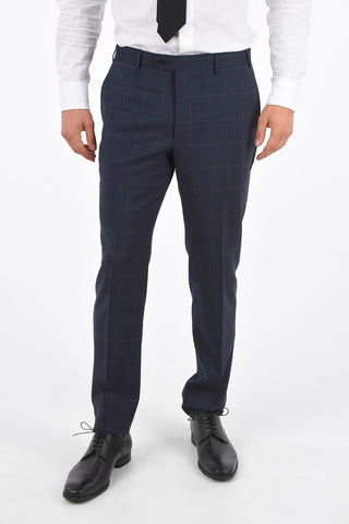 2 Buttons MANTUA Windowpane Check Suit