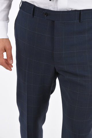 2 Buttons MANTUA Windowpane Check Suit
