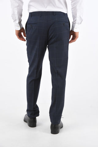 2 Buttons MANTUA Windowpane Check Suit
