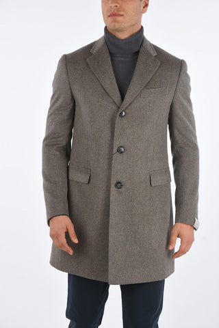 Cappotto in Cashmere 3 Bottoni con Tasche con Aletta