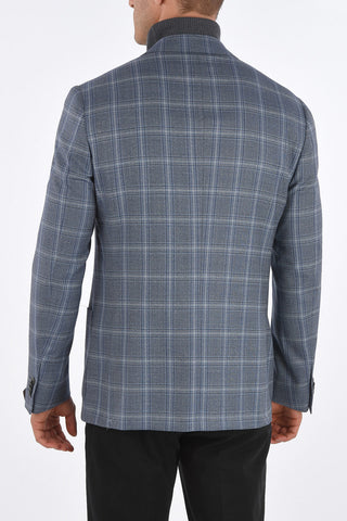 Windowpane Check GATE Patch Pocket Blazer