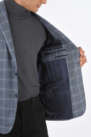 Windowpane Check GATE Patch Pocket Blazer