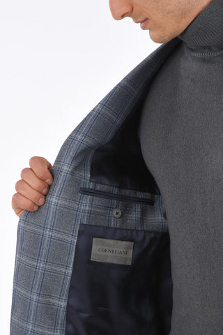 Windowpane Check GATE Patch Pocket Blazer