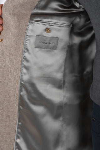 3 Buttons Cashmere Coat with Flap Pockets
