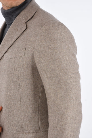 3 Buttons Cashmere Coat with Flap Pockets