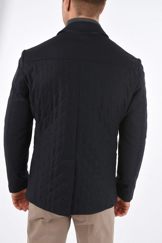 ID OUTDOOR Giacca Trapuntata in Lana e Cashmere