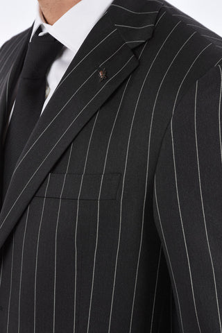 CC COLLECTION Double Split RIGHT Pinstriped Suit