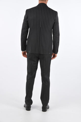 CC COLLECTION Double Split RIGHT Pinstriped Suit