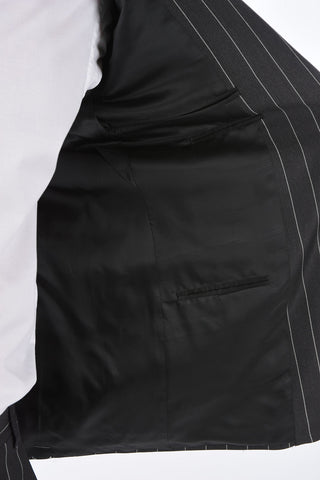 CC COLLECTION Double Split RIGHT Pinstriped Suit