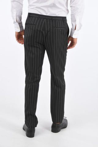 CC COLLECTION Double Split RIGHT Pinstriped Suit