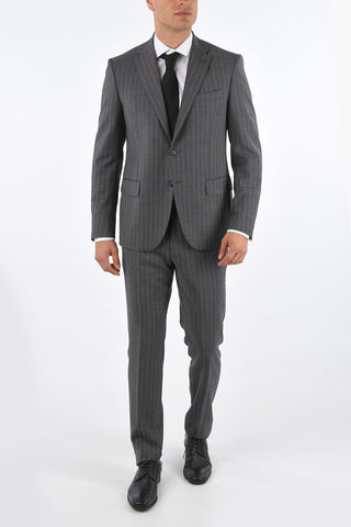 CC COLLECTION Side Split RIGHT Pinstriped Suit