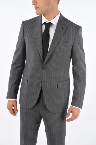 CC COLLECTION Side Split RIGHT Pinstriped Suit
