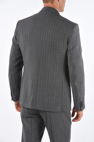 CC COLLECTION Side Split RIGHT Pinstriped Suit