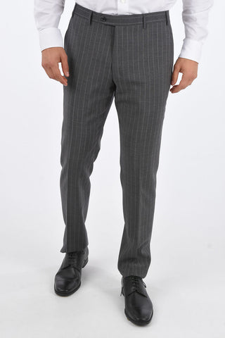 CC COLLECTION Side Split RIGHT Pinstriped Suit