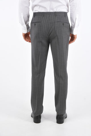 CC COLLECTION Side Split RIGHT Pinstriped Suit