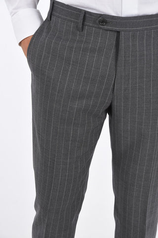 CC COLLECTION Side Split RIGHT Pinstriped Suit