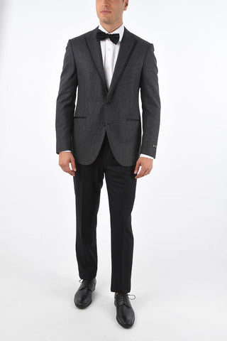 Virgin Wool CEREMONY ACADEMY Suit with Peak Lapel