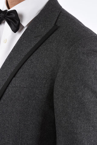 Virgin Wool CEREMONY ACADEMY Suit with Peak Lapel