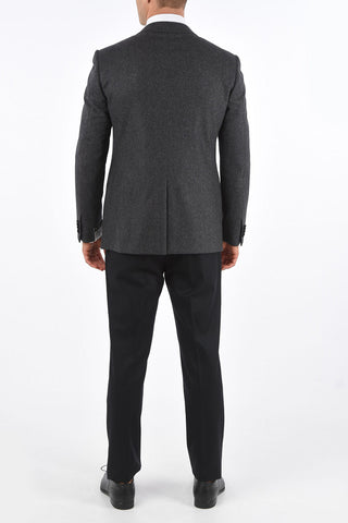 Virgin Wool CEREMONY ACADEMY Suit with Peak Lapel
