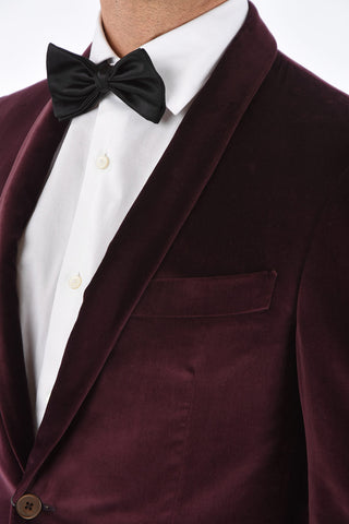 Velvet ACADEMY Blazer with Shawl Lapel