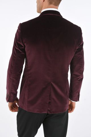 Velvet ACADEMY Blazer with Shawl Lapel