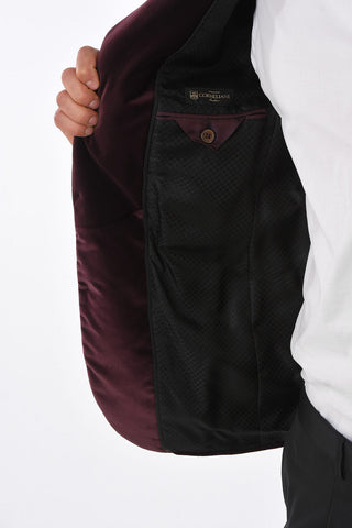 Velvet ACADEMY Blazer with Shawl Lapel