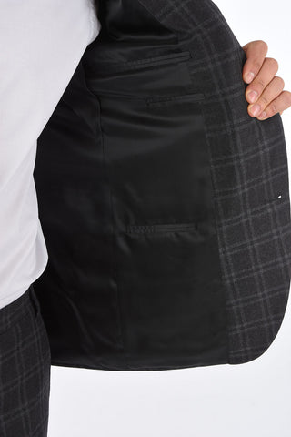 CC COLLECTION Plaid RIGHT 2 Button Suit