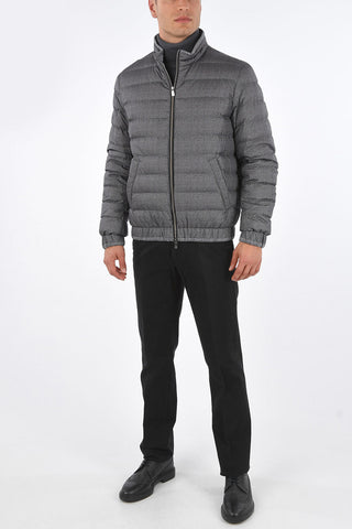 ID Crew Neck Padded Jacket with Front Zip