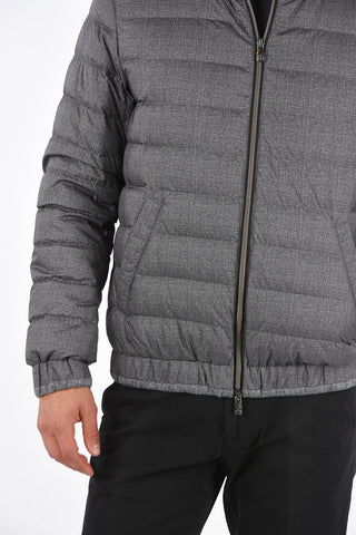 ID Crew Neck Padded Jacket with Front Zip