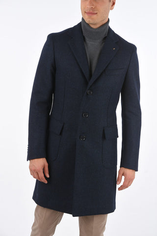 CC COLLECTION Wool Coat with Notch Lapel