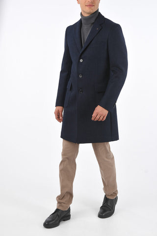 CC COLLECTION Wool Coat with Notch Lapel
