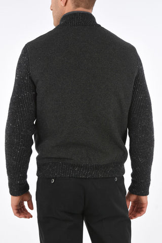 ID Quilted Bomber Jacket with Front Zip