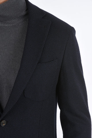 ID Blazer in Cashmere Sfoderato con Micro Pois