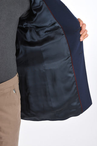 Cappotto in Lana con Rever Classico e Tasche con Aletta