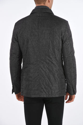 ID OUTDOOR Padded Jacket with Wool Removable Detail
