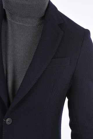 ID Plain Herringbone Blazer with Patch Pockets